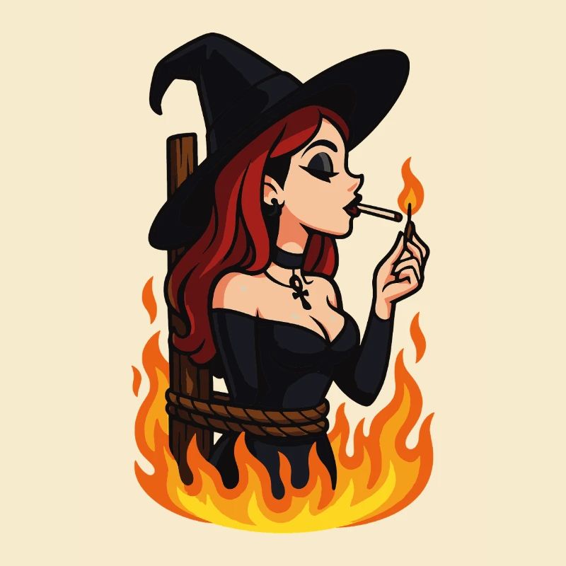 Witch in Flames – Gothic Halloween