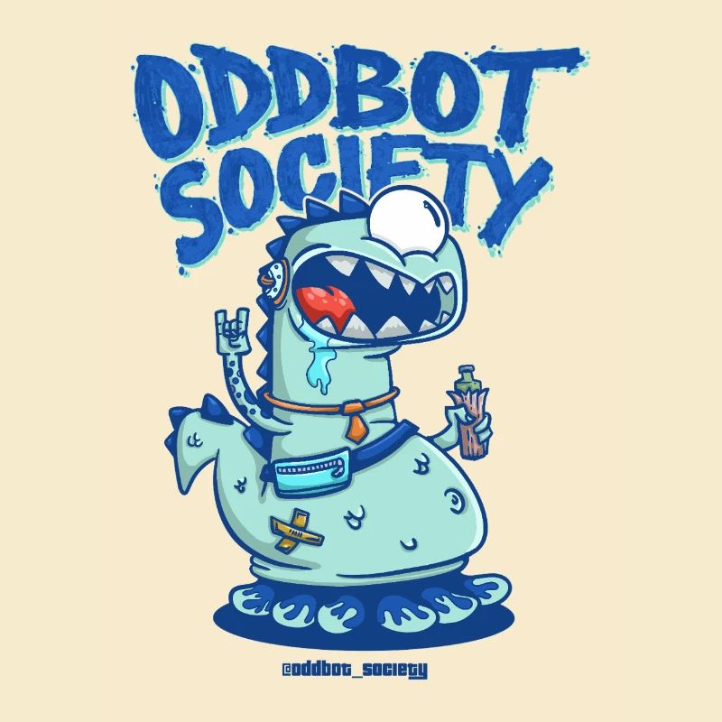 ODDBOT-GESELLSCHAFT Dino-Roboter Blau