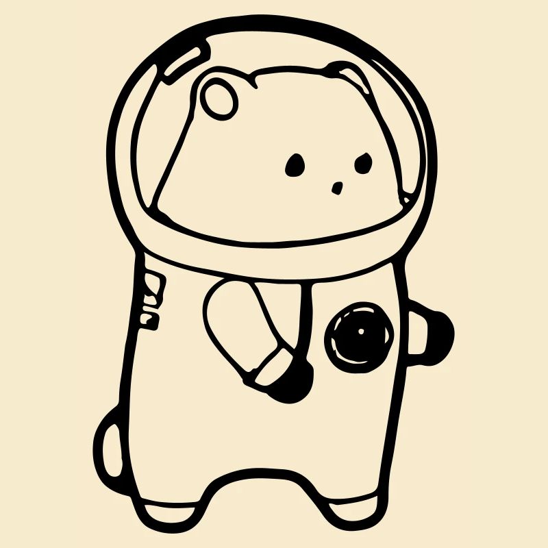 Hamster en combinaison spatiale astronaute
