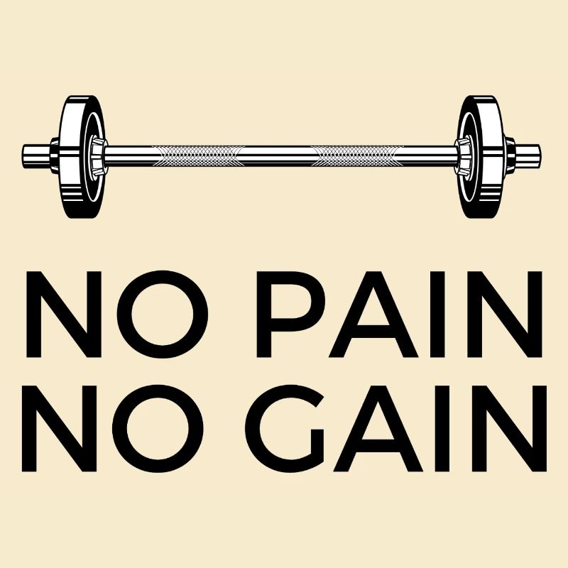 Pas de douleur, pas de gain - avec du poids