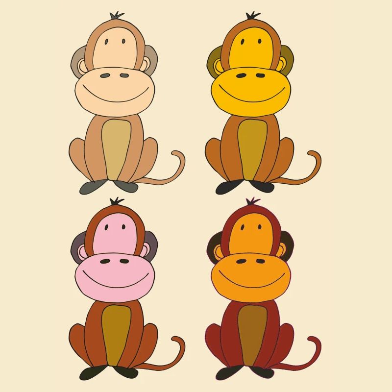 singes quadruplés drôle