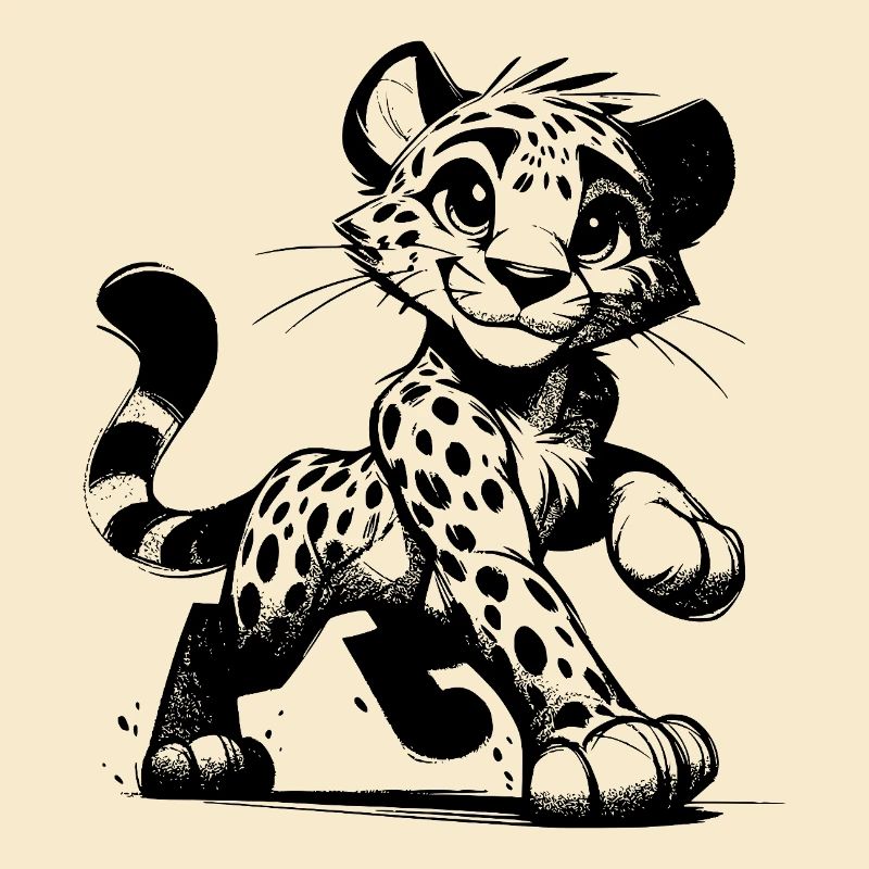 Leopard with smile, dots and cuddle factor