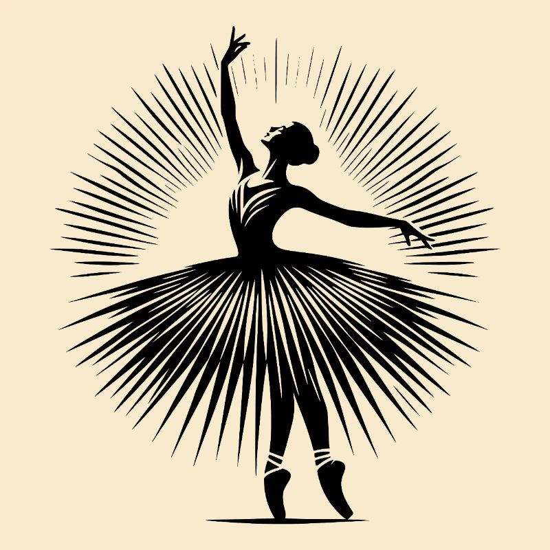 Danseuse de ballet gracieuse dans une pose de danse parfaite