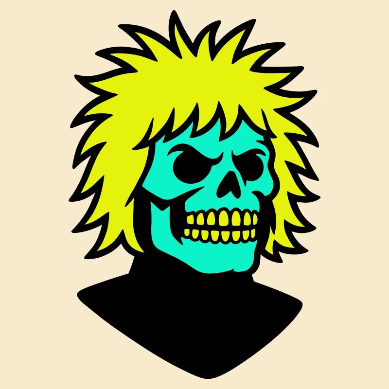 Skullman avec une coiffure cool