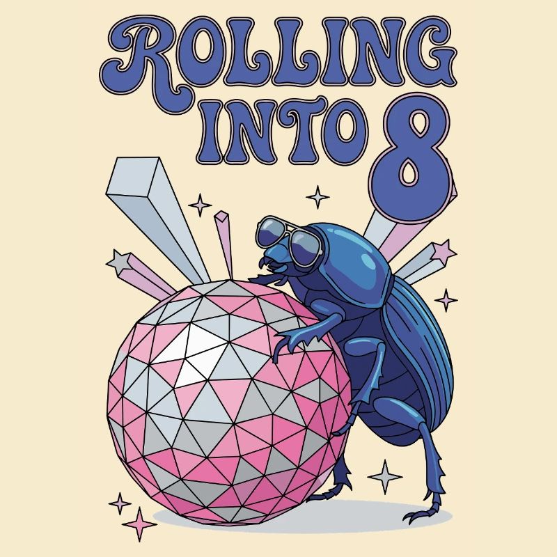 Rolling Into 8 Disco-Mistkäfer