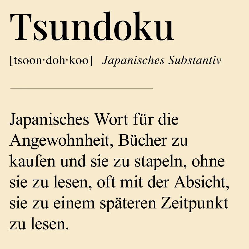 Tsundoku Buch Duden