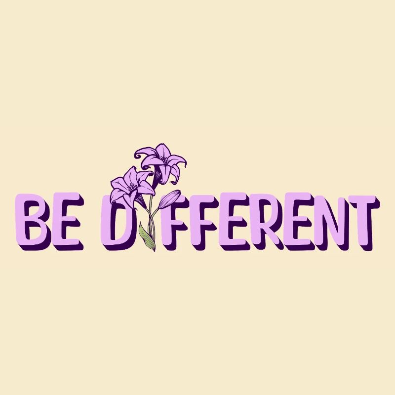 BE DIFFERENT - Jardin de fleurs de lys violets