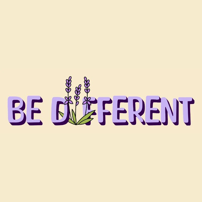 BE DIFFERENT - Affirmations d’amour de fleur de lavande