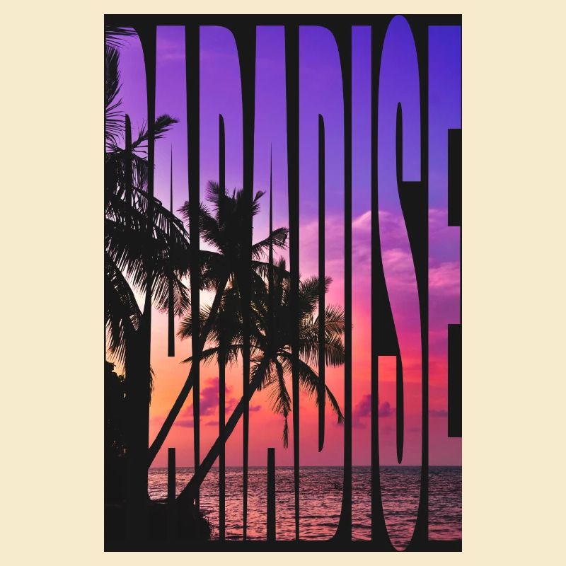 paradise tshirt design