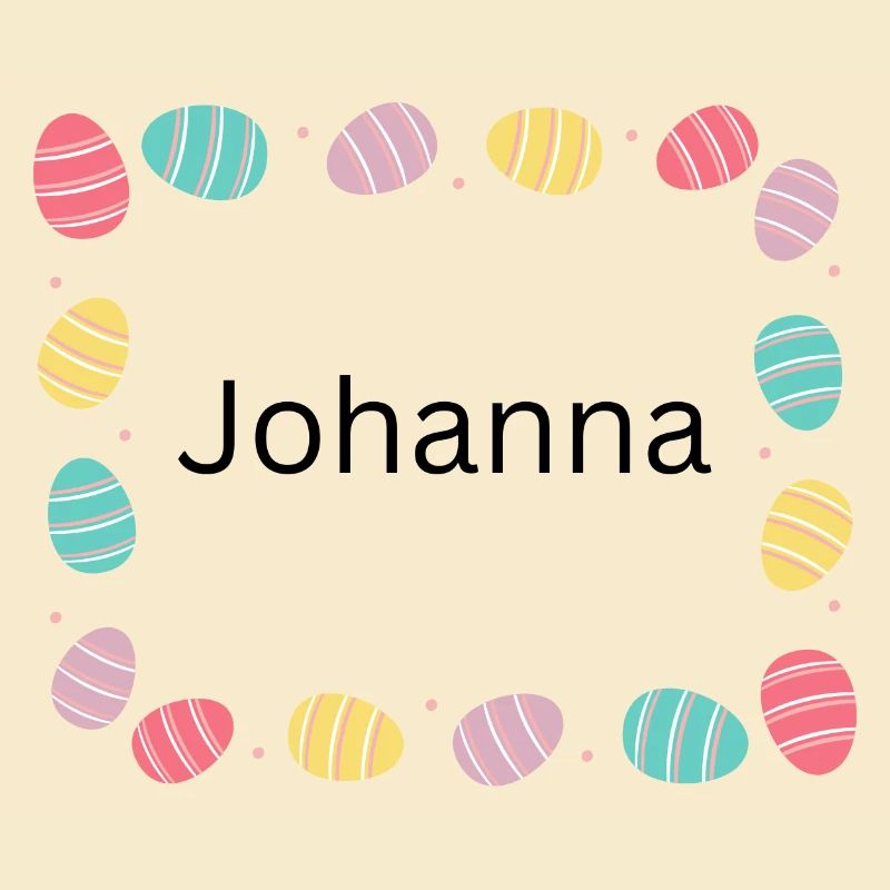 Pastel Egg Frame Pattern Johanna