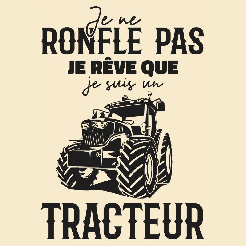 Ich schnarche nicht, ich träume, dass ich ein Traktor bin