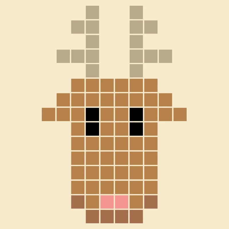 pixel reindeer