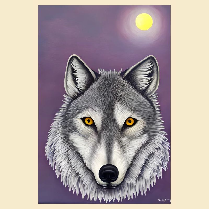 Wolf under the Moon