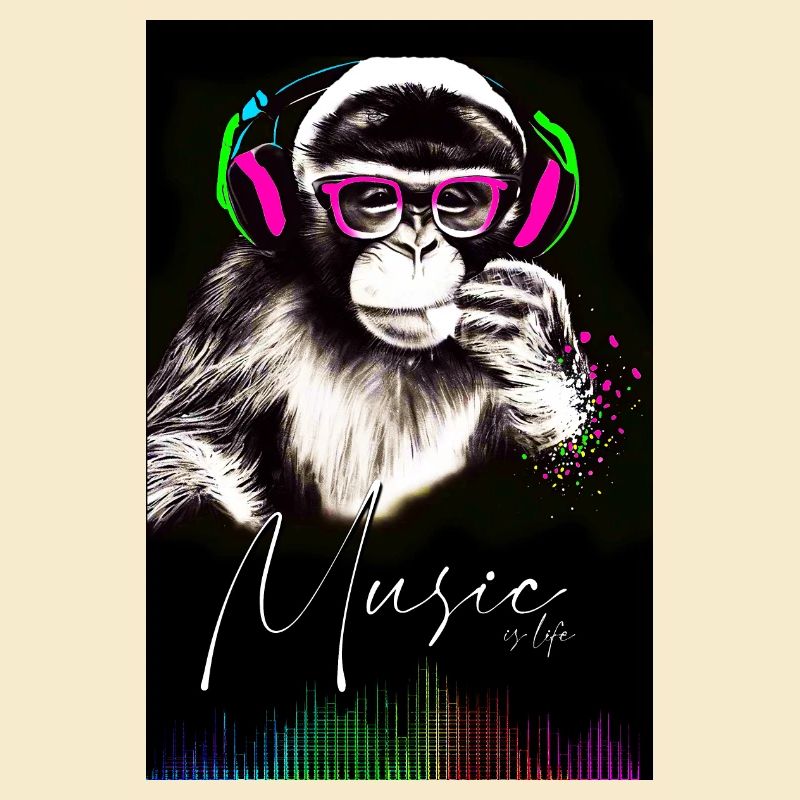 POSTER Monkey Music