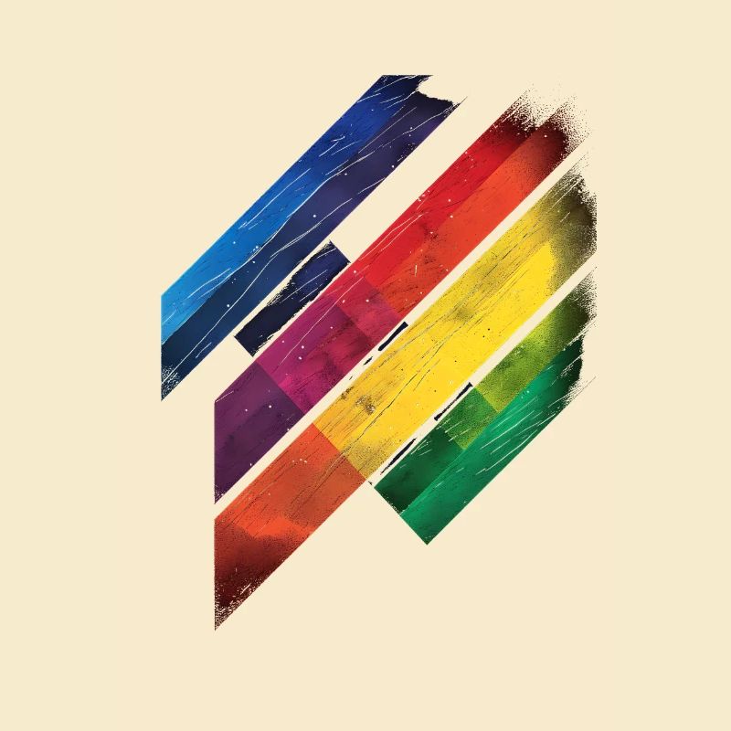 Abstraktes Regenbogen Pride Tornado Design - Lebendig