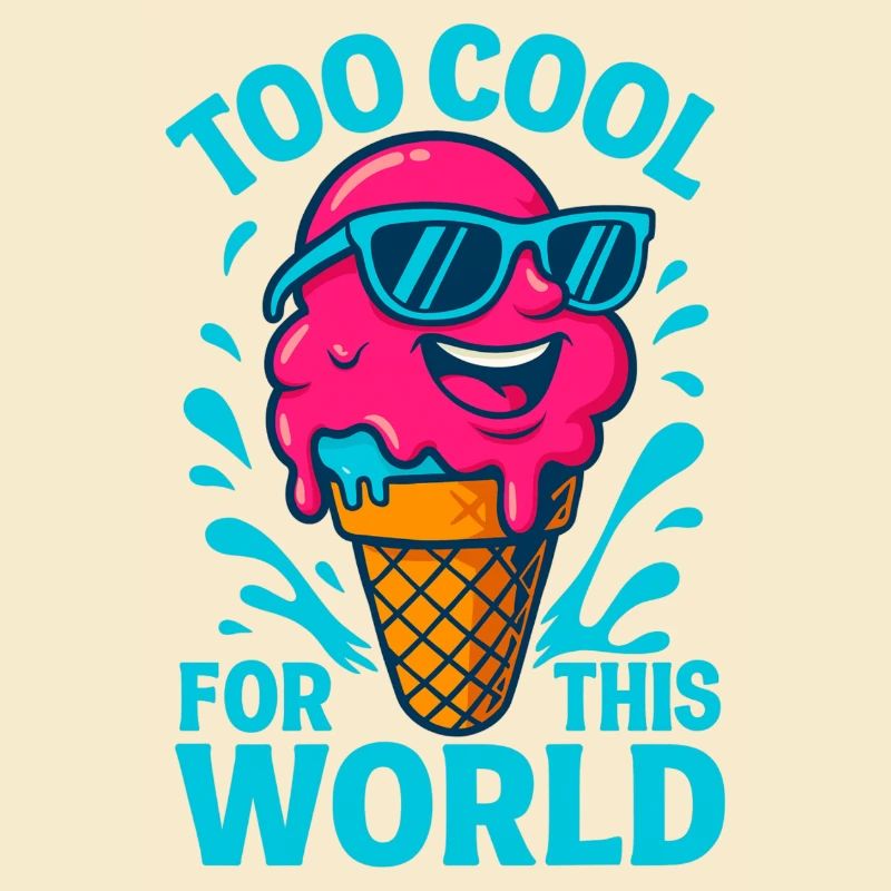 Glace stylée Too Cool For This World fun