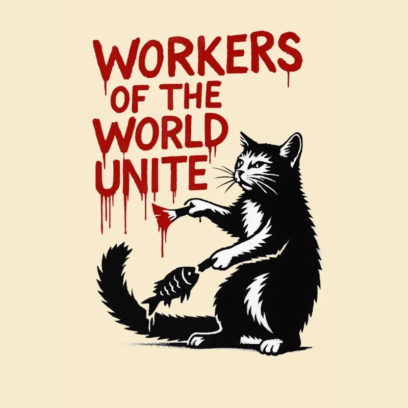 Typographie du chat et du rouge