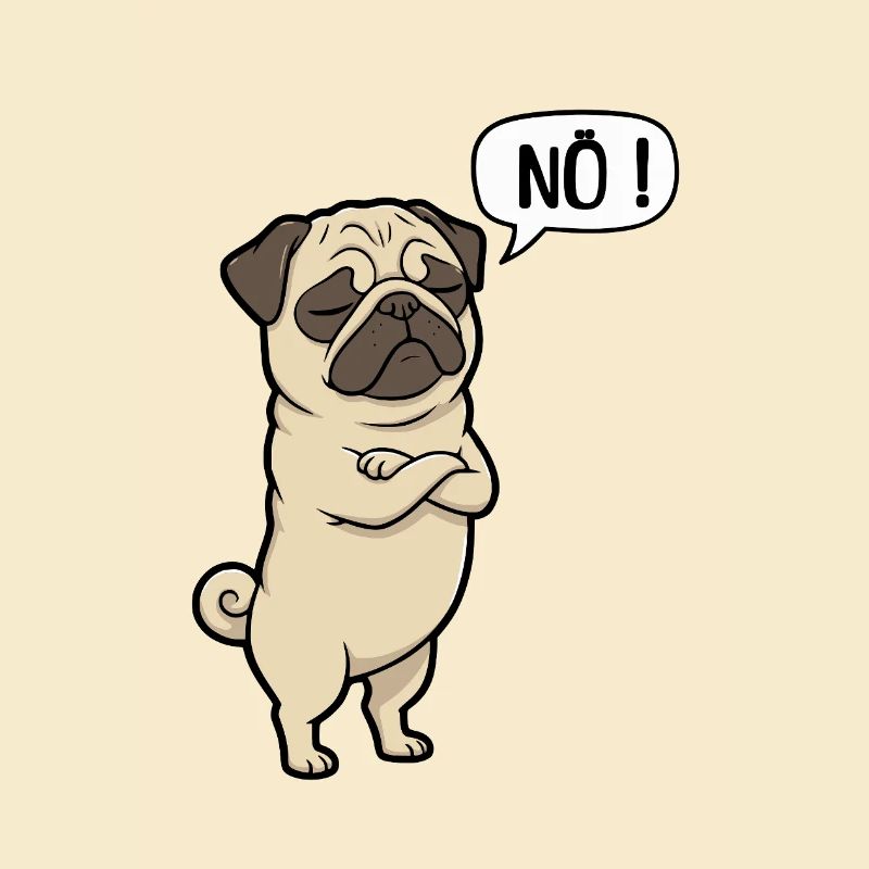 NÖ Pug Eigensinniger Mops-Charme