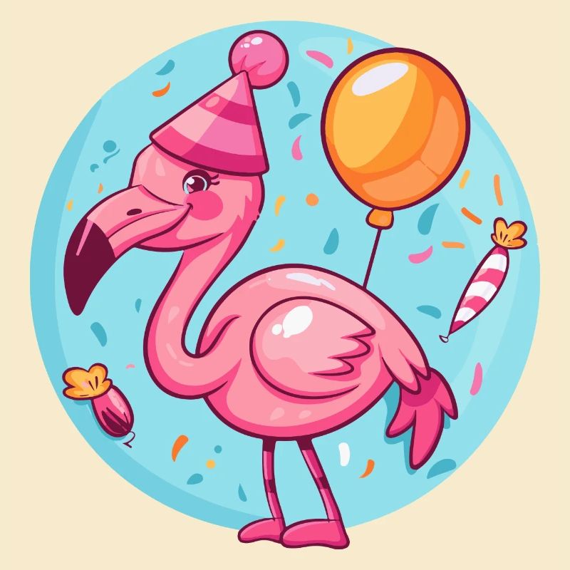 Flamingo Birthday Comic