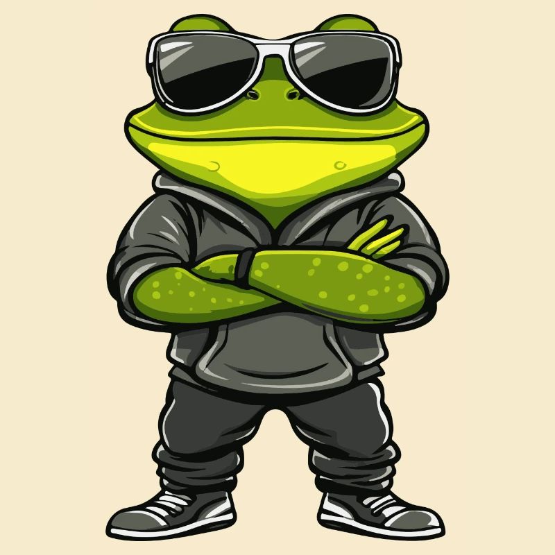 Frosch Comic Cool