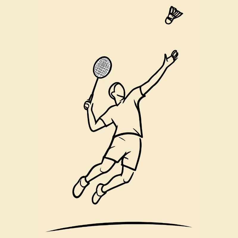 Badminton-Sprungheld