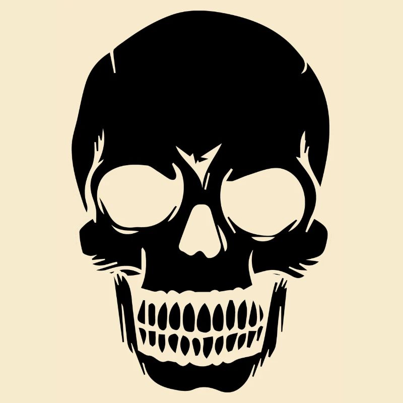 Skull weißer Schädel Design