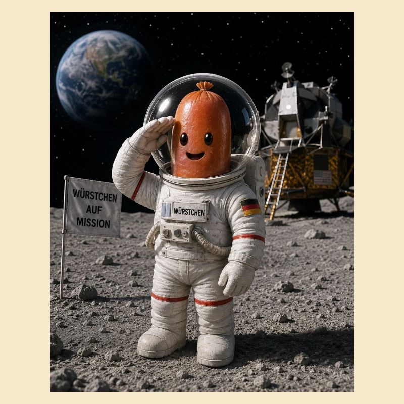 Astronaut Würstchen 2
