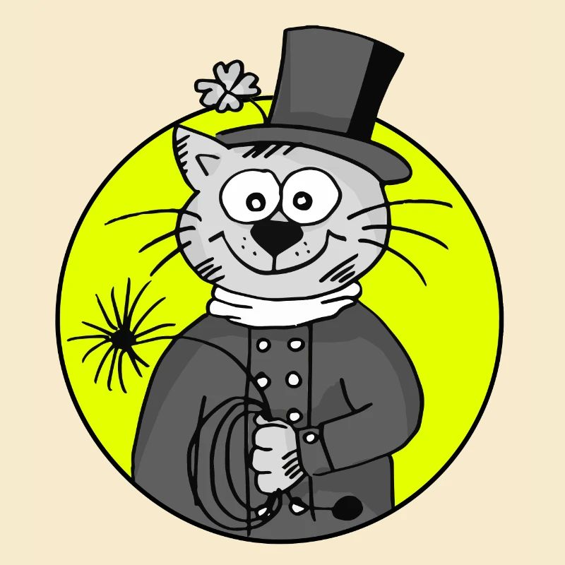 Ramoneur rétro chat