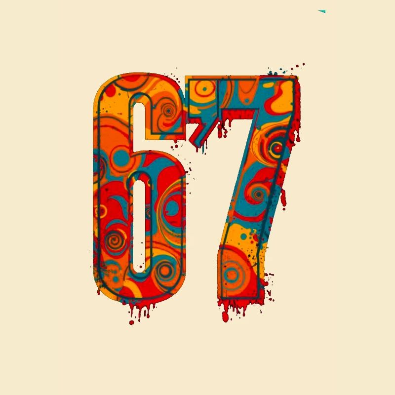 Psychedelic 67 Digits