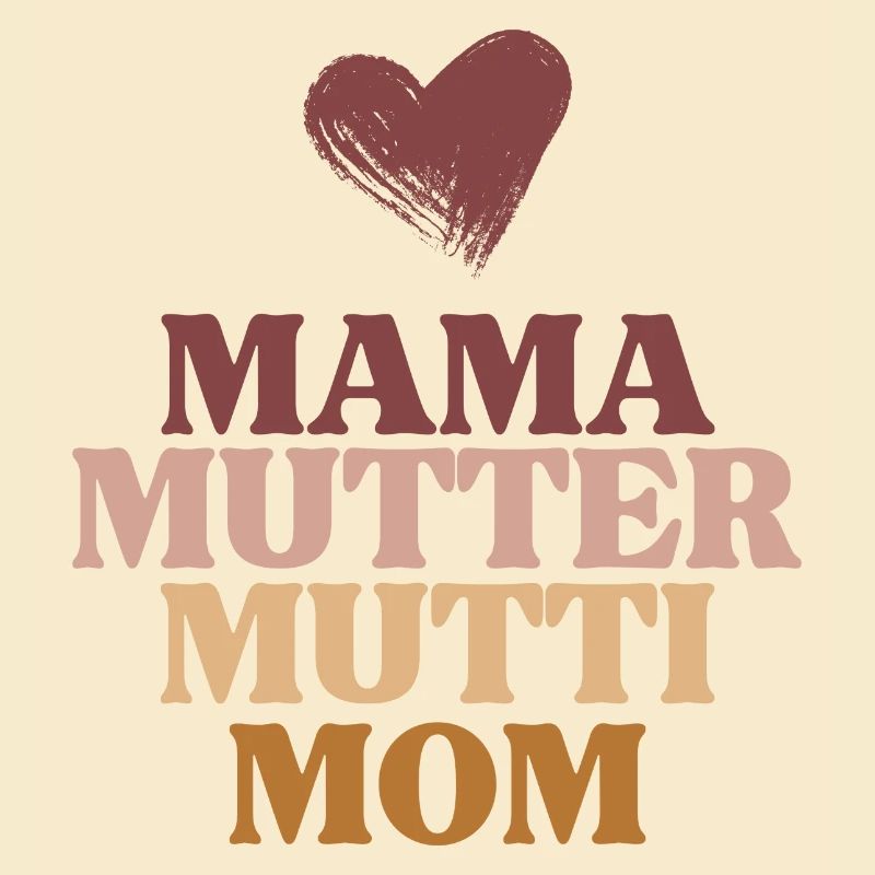 Mama, Mutter, Mutti, Mom-Muttertag-Design