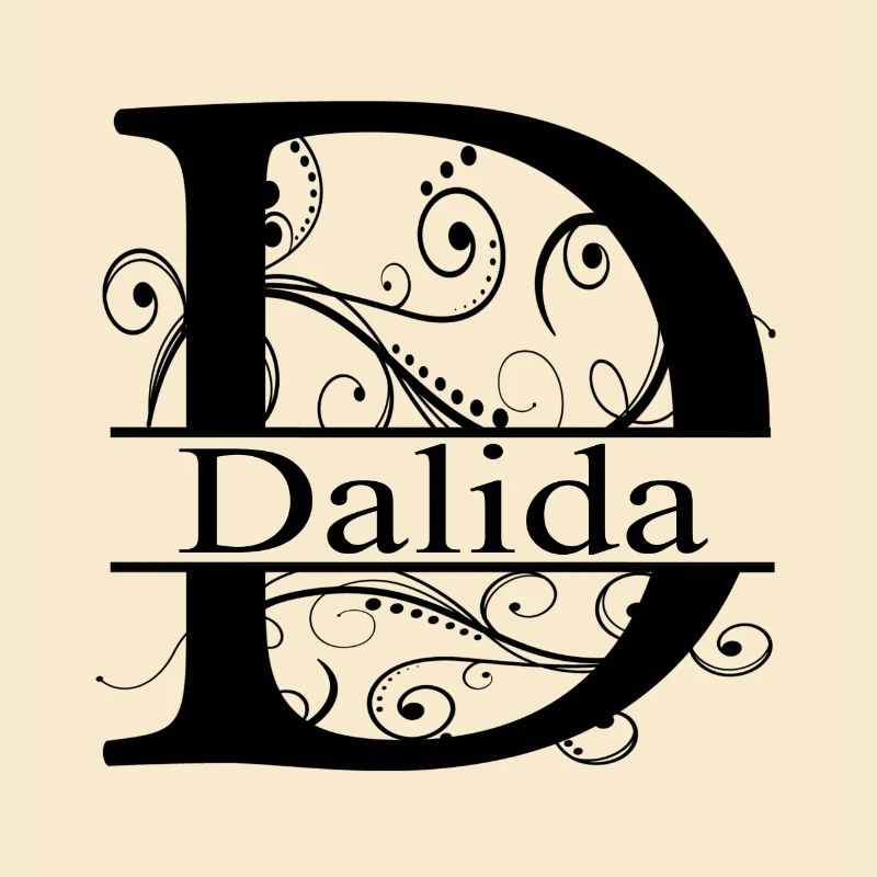 Monogram avec le prénom Dalida