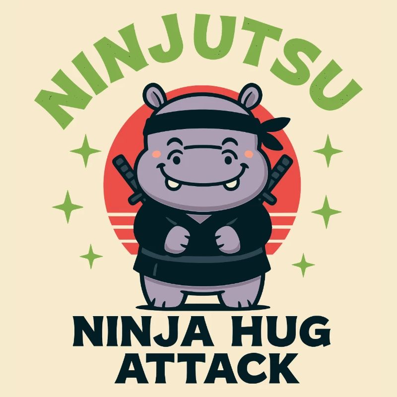 Ninja Cuddle Hippo