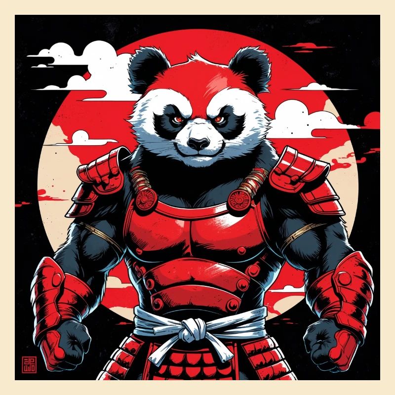 Roter Panda Zen-Geist