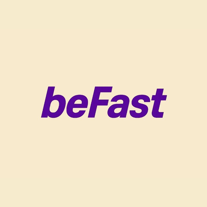 Lettrage BeFast en violet