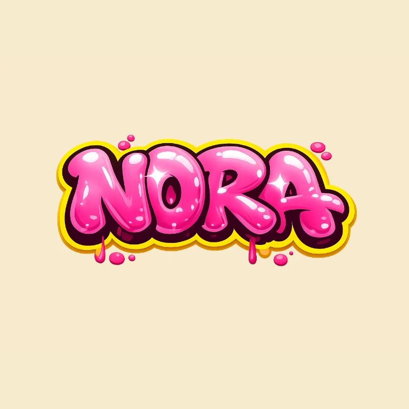 NORA GRAFFITI NAME FOR PERFECT GIFT PRINTABLE 