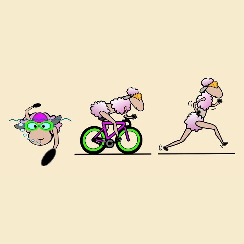Mouton triathlète