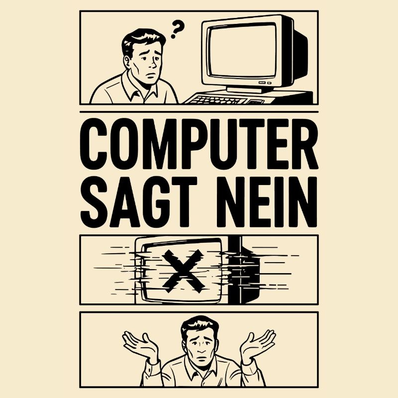 Computer Says No Comic Design