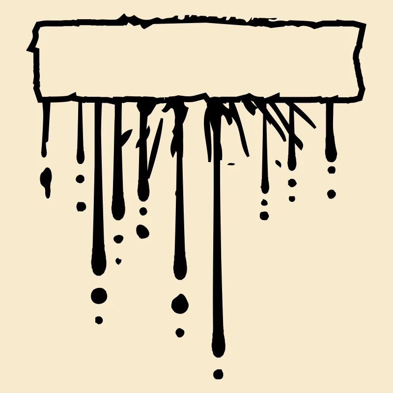 Text field sign frame drop graffiti splashes