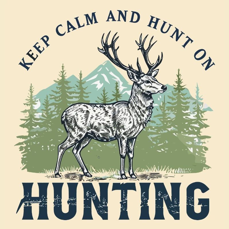 Conception majestueuse de chasse au cerf