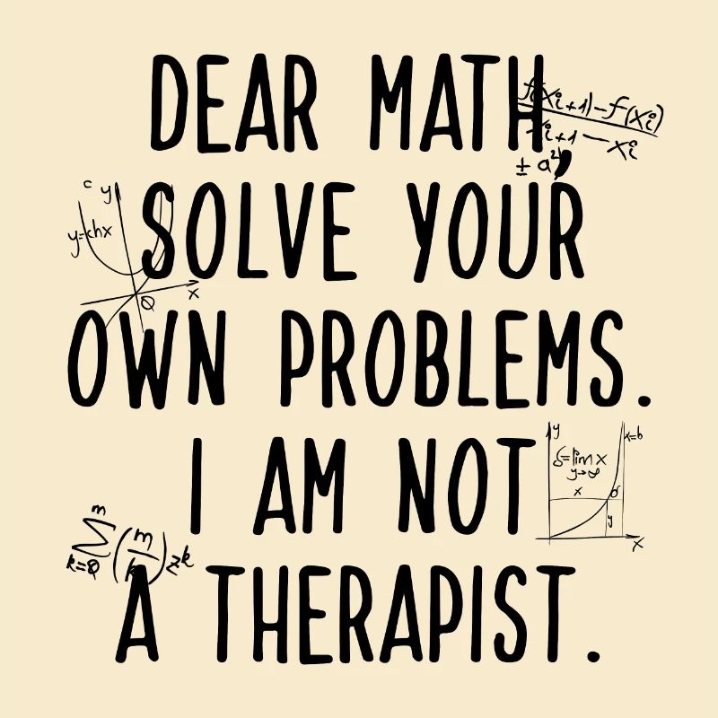 Dear Math, Solve Your Own Problem
