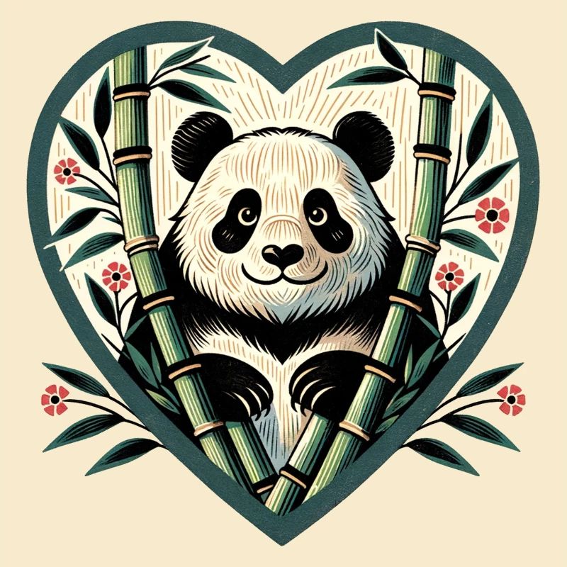 Panda Bear Bamboo