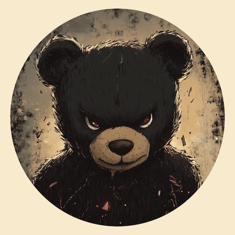 Fearless Teddy: Dark Elegance
