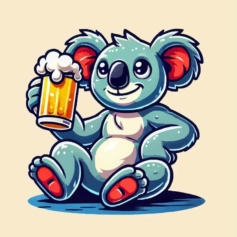 Koala Bear Beer Comic