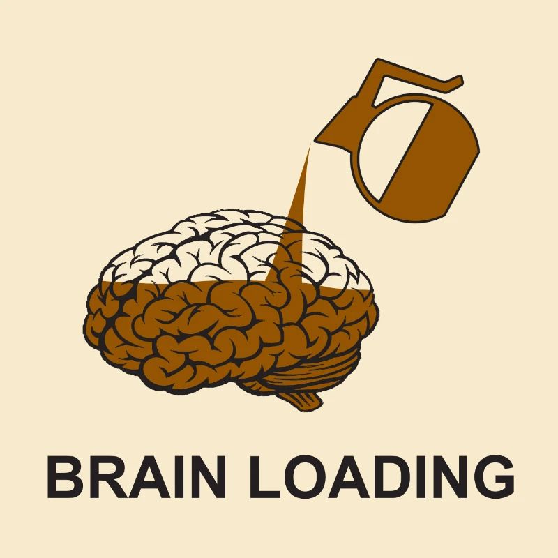 Brain loading by coffee