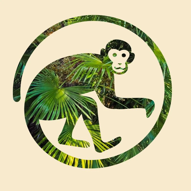 Singe dans le singe de la jungle