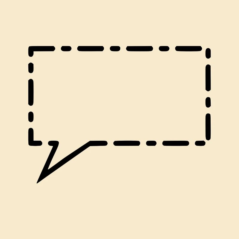 Speech bubble black