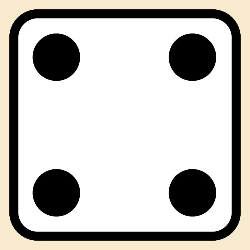 Idée cadeau de jeu de dés numéro 4 de dés