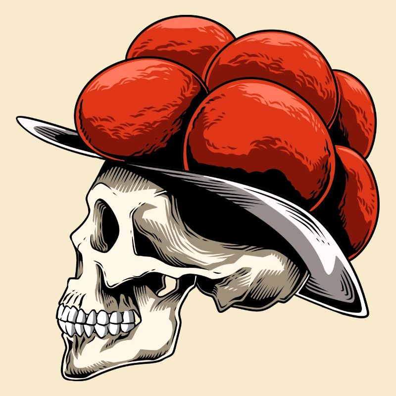 Bollenhut Skull Black Forest for a