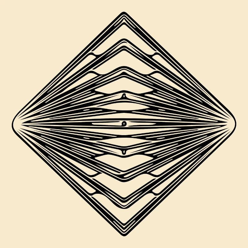 Geometric Vintage Triangle Pattern