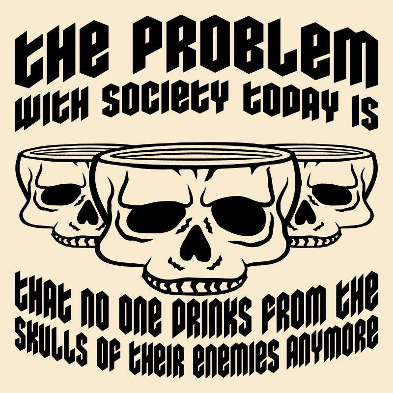 drinks from enemies skulls